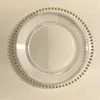 Пластиковые зарядные тарелки 13 дюймов, украшение для свадебного банкета, круглой еды, золотая посуда, поднос