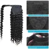 Synthetic Wigs Deep Wave Wrap Around tail Human Hair Brazilian Tail Remy Hair Clip In tail s For Women 150g 231204