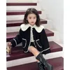 Giacche Abbigliamento per bambini Ragazze Cappotto autunnale e invernale 2023 Cardigan casual dolce alla moda in stile coreano addensato 231204