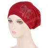 Kobiety elastyczne turban muzułmina hidżab islam noc nocne czapki chemo pullover hat femme szalik