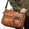 Maletas de couro masculino maleta portátil casual negócios tote sacos ombro crossbody saco masculino bolsa grande saco de viagem portátil 231205