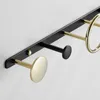 Towel Racks Solid Brass Clothes Hook Bathroom Hardware Robe Hooks Hat Bag Door Black Chrome Gold Brushed 231204