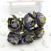 Decorative Flowers Wreaths 60pcs 3.5cm Artificial Rose Bouquet Handmade Velvet Flowers DIY Craft Hat Dress Gift Box Wreath Scrapbooking Wedding Decoration 231205