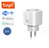 Smart Mini US UK EU Wifi Plug com protetor contra surtos 110-230V Voz 10A 16A 20A Controle Smart Socket Work Remote Energy Monitor com Alexa Google Home Tuya APP