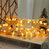 Máscaras de festa 2023 itens de decoração de Natal Garland Acessórios Merry Night Light Tridimensional Letter LED Lâmpadas 231204