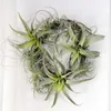 Julekorationer 4pack konstgjorda ananasgräs luftväxter falska blommor faux flocking tillandsia bromeliader hem trädgård dekor 231205