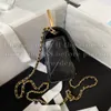 12A Upgrade Mirror Projektanci Mini torba telefoniczna 17.2 cm damska oryginalna skórzana kołdana torebka luksusowe torebki czarne jagnięta torba na ramię z pudełkiem
