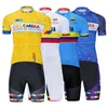 2022 Colombia Cycling Team Jersey Bike Shorts Bib Set Ropa Ciclismo Herren MTB Shirt Sommer Pro Bicycling Maillot Bottom Clothing314b