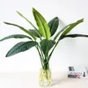 Christmas Decorations PU Real Touch Leaf Artificial Plant Bird of Paradise Fake Flowers for Home Decor Chritams Decoration Year 231205