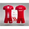 Tactische Shirts Outdoor T-shirts Aangepaste Heren Kindervoetbalshirts Pak Jongens Voetbaluniformen Futebol Shirt Sets Kit Kinderen Meisjes Sp Dhq2E