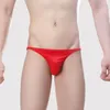 Mutande da uomo rigonfiamento slip slip morbidi e traspiranti sexy costume da bagno solido U-pouch perizoma confortevole mutandine di cotone biancheria intima maschile