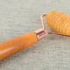 Yellow Jade Roller Massager Self Massage Therapy Face Care Beauty Tool Spiky Natural Topaz Stone Facial Roller Anti-Aging Skin Care