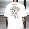 Stussys Camisetas Homens Hellstar Top Quality 100% Algodão Homens T-shirt Camiseta Gráfico Tees Mulheres Oversize Tee Skin Street Skull Demon 24 1ijs