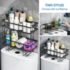 Bathroom Shelves Toilet Shelf Storage Rack Over The Punchfree Kitchen Paper Organizer 231204