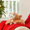 Dog Apparel Pet Christmas Elk Cloak Cat Winter Warm Cloak Dog Cute Pet Clothes Cat Coat Thickened Dog Autumn Winter Cloak Pet Supplies 231205