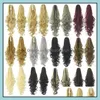 ذيل الحصان 24 بوصة الاصطناعية مخلب ذيل حصان Simation Human Hair Exentions Grip Wave Bundles في 16 ألوان MW060 تسليم إسقاط OTOOP