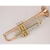 Stradivarius Trumpet LT180S-72 Autentyczny podwójny fosfor Copper B Płaska profesjonalna trąbka Top Musical Instruments Brass