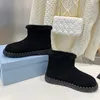 Designer Snow Boots Platform Boot Women Classic Slip-On Suede Glides Winter Wool Warm Booties Fur Sheep Skin Classical Letter Bootes New Autumn Winter Models