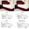 Bed Skirt Bed Skirt White Wrap Around Elastic Bed Shirts Without Bed Surface Bed Skirts Twin/Full/Queen/King 40cm Height Home el Use 231205