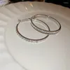 Hoop Earrings European And American Exaggerated Rhinestone Large Circle For Women Temperament High-end Sense Party Jewelry