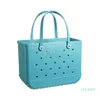 Femme imperméable Eva Tote Grand panier de magasinage Sacs Washable Beach Silicone Bogg Sac Purse Eco Jelly Candy Lady Handsbags2927