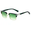 Dual Style Sunglasses Metal And PC Patchwork Frame With Special Hinge Fashion Sun Glasses