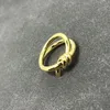 Designer Women Ring Fashion High Quality Knotted Titanium Steel Golde Rose Gold Silver Wedding Party Gifts Jewelry Rings261K