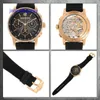 AP Swiss Luxury Watch Audemar Pigut Men's Three Eyesタイミングシンプルでファッショナブルなローズゴールドベルト付き自動機械式時計