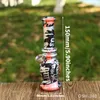 150mm fumer acrylique Bong avec 15MM bol en métal Punk mélange fumer conduites d'eau tabac narguilé Bongs fumer accessoire en gros