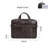 Porte-documents Porte-documents en cuir véritable pour hommes Sac de messager 15,6 pouces Ordinateur portable Grand Vintage Épaule Bureau Voyage Affaires s 231205