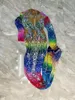 Stage Wear Club serale di compleanno sexy e lussuoso Festeggia abiti colorati con strass Cristalli Mesh Collezioni elastiche trasparenti