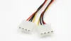 10 pz 15 Pin SATA a 2 Dual 4 Pin IDE Molex Cavo di Alimentazione Y Splitter Cavo 18AWG Filo 20 cm