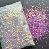 Stickers Decals 1kg Chameleon Glitter Sequins For Nail ArtManicure Diamond Hexagon Shape 12colors DIYCraftLIPSBODY Sparkles 231216