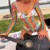 Seksi kostüm çok renkli şeffaf seksi vücut stokları balık ağı bodysuit plaj kıyafeti mayo erotik iç çamaşırı porno kostümleri