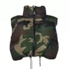 Jaquetas femininas camuflagem puffer colete mulheres sem mangas camo bolha casacos parkas para baixo cordão cintura alta coletes algodão colheita 231205