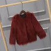 Jackets 2 10y Kids Faux Fur Jacket Windproof Thicken Warm Fleece Girls Baby Coat Winter Outwear Toddler 231204