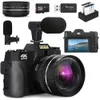 Digitale camera's KOMERY Compacte digitale pography-camera 4K WIFI-webcamera Vintage Vlog-videorecorder 48MP-camcorder 3-inch klapscherm 231204