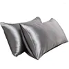 Подушка корпус 1pc Pure Satin Silk мягкая наволочка для крышки для подготовки к корпусам.