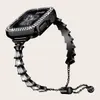 Geschikt voor Apple metalen horlogeband Applewatch roestvrijstalen kroon iWatch Diamond Set 1e tot 8e generatie universele horlogeband