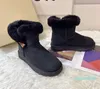 Top novo designer botas para mulheres austrália bota de neve das mulheres chinelos botas de inverno camurça lã senhoras pele quente tornozelo botas