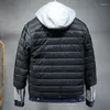メンズジャケットジップアップフーディーズストリートウェアデニムフード付きジャケットマルチポケットアウトドアカジュアルアウターブランド高品質の服