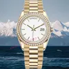 Heren diamanten horloge Designer horloge Luxe horloge Dames Klassiek horloge Datum Modieus horloge 36MM 41MM Automatisch horloge 904L roestvrij staal Saffier Waterdicht AAA Watch-R