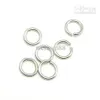 100pcs Lot 925 Srebrny otwarty pierścień z otwartego skoku Pierścienie podzielone Pierścienie do DIY Craft Jewelry Gift W5008 302N