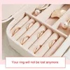 Aufbewahrungsboxen Mode Make-up Organizer Frauen Reisen Halskette Ohrringe Ringe Sammlung Buch Schmuck Display Box Großhandel Zubehör Fall