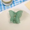 Net Red Super Fairy Butterfly Half Tie Hair Clips Frosted Jelly Hairs Clip Girl's Head Catch Ornament LL