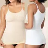 Shapers pour femmes 2PC Femmes Daily Body Shaper Camisole Compresse Débardeur Shapewear Tops Taille Contrôle