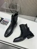 Designerskor Flat Boots Casual Shoe Women's Long Smooth Cow Leather