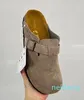 Arizona Slides Birks Stock Pantofole da donna per uomo Birko-Flor Zoccoli in pelle scamosciata in pelle nabuk Mocha Scarpe da spiaggia Sandalo con plateau slider per esterni