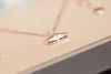 Women's small dress necklace luxury fashion designer agate full of diamonds pendant necklace fan pendant collarbone chain exquisite simple birthday gift