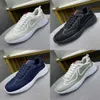 Top Heren Fietsstof Sneakers Vrijetijdsschoen Mesh Rubberen afwerking Platte schoenen Runner Trainers Zwart Wit Veterschoenen Nylon met doos NO309